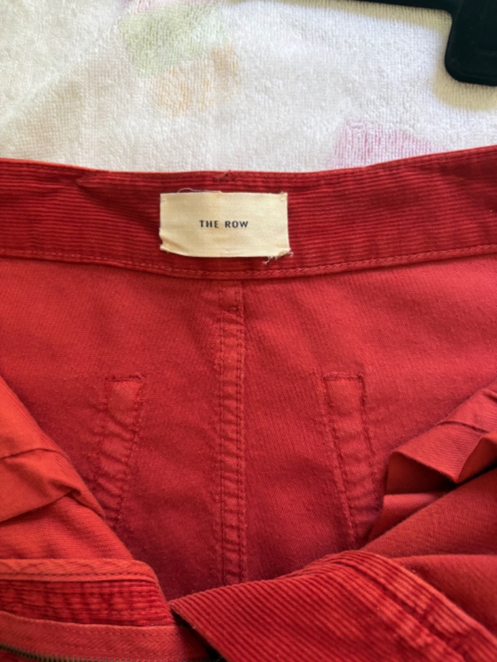 The Row Red Corduroy Jeans - Picture 6 of 9
